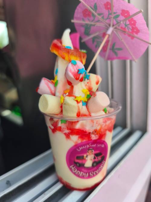 Fluffy Marshmallow Swirl Soft Serve Cream Base